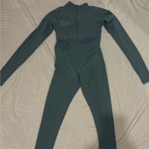 Plt two piece teal set